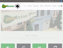 Tablet Screenshot of bio-clean.com.pl